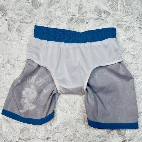 Sonic the Hedgehog Boys Swim Trunks Size 4/5 Blue Black Let's‎ Roll! - Picture 11 of 14